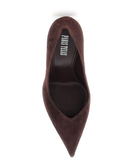 Paris Texas Brown Pumps Lidia Suede Goat Leather