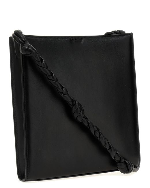 Jil Sander Black Leather Shoulder Strap Crossbody Bags