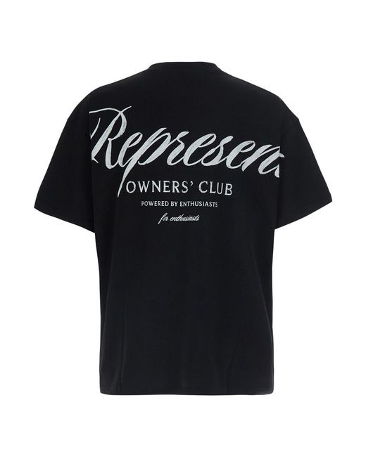 Represent Black Crew Neck T-Shirt T-Shirts for men