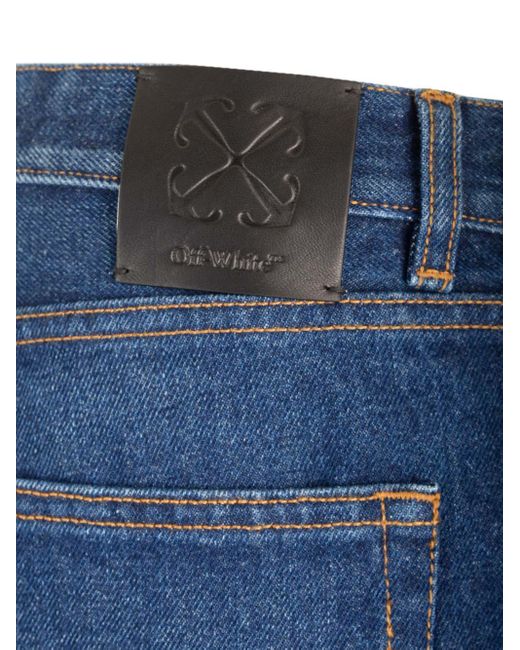 Off-White c/o Virgil Abloh Blue Tapered Leg Jeans for men