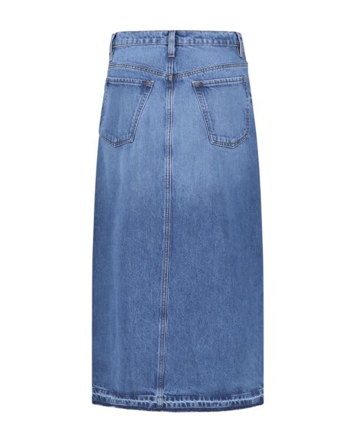 FRAME Blue Skirt