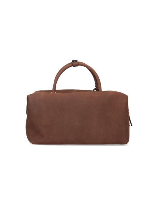 Max Mara Brown Suede Holdall Medium Bag