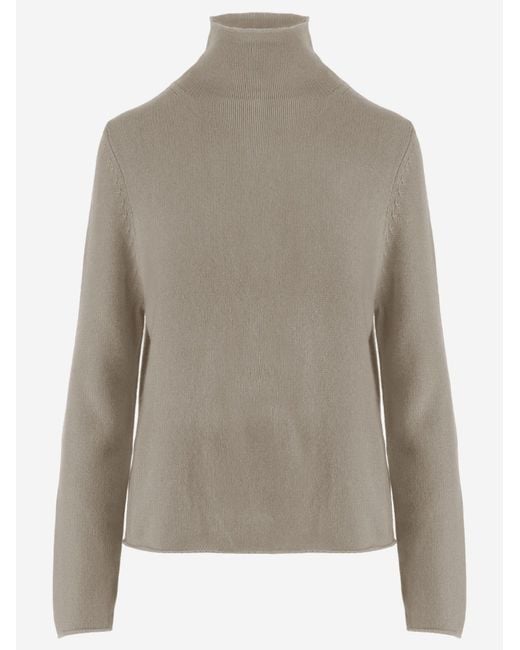 Allude Gray Cashmere Sweater