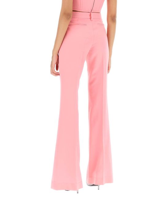 Versace Pink Low Waisted Flared Trousers