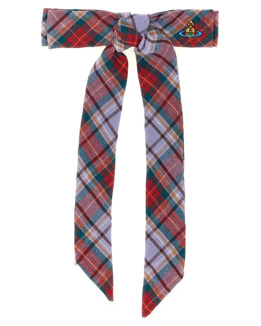 Vivienne Westwood Blue 'Rtw Tartan' Hair Clip