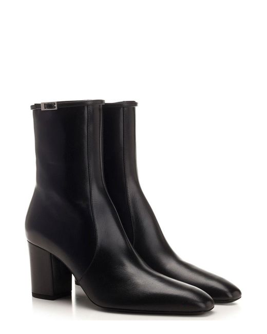 Saint Laurent Black ‘Betty’ Heeled Ankle Boots