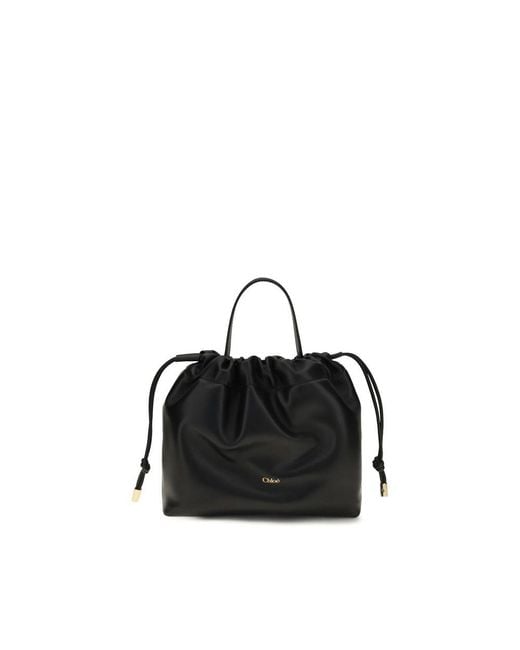Chloé Black Lamb Ovis Aries Aries Shoulder Bag