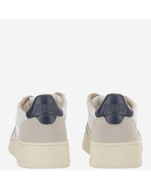 Autry White Sneakers Medalist Low Leather Trainers for men