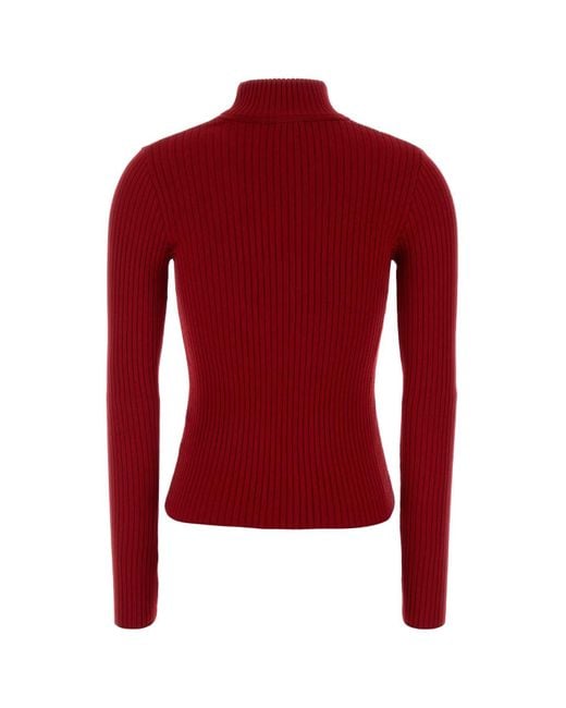 Courreges Red Viscose Blend Sweater