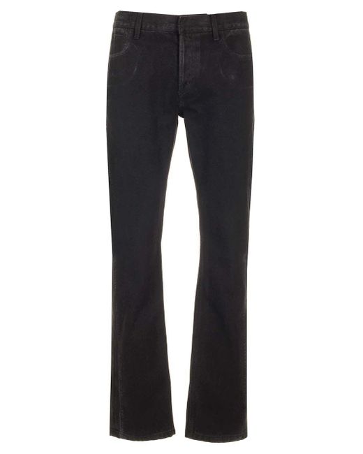 Alexander McQueen Blue Logo-Patch Jeans for men