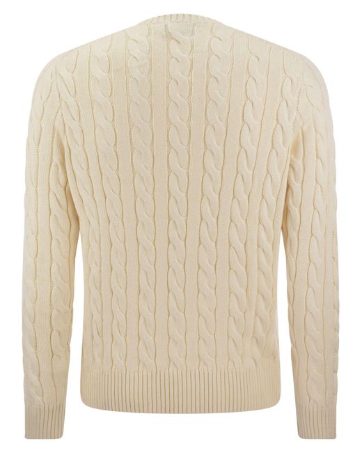Polo Ralph Lauren Natural Plaited Cotton Jersey for men
