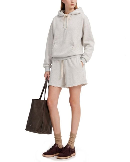 Golden Goose Deluxe Brand White Hooded Sweatshirt Star Cotton Sweatshirts