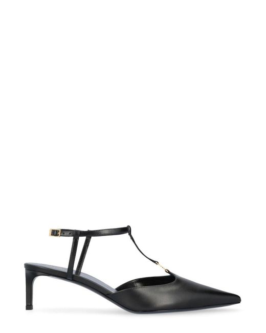 サンダル・ミュール CELINE | KITTEN TRIOMPHE T-BAR STRAP PUMP LAMBSKIN CELINE KITTEN TRIOMPHE STRAP PUMP IN CALFSKIN - BLACK | CELINE