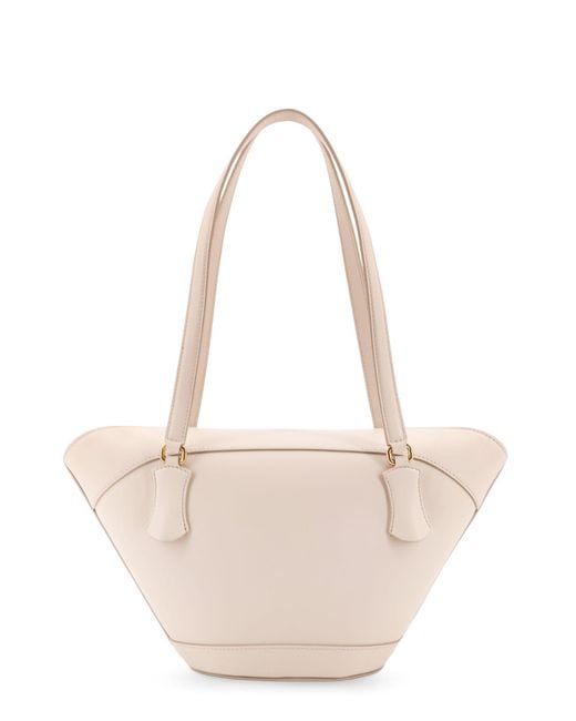 Dolce & Gabbana White Coffa Capri Leather Shoulder Bag