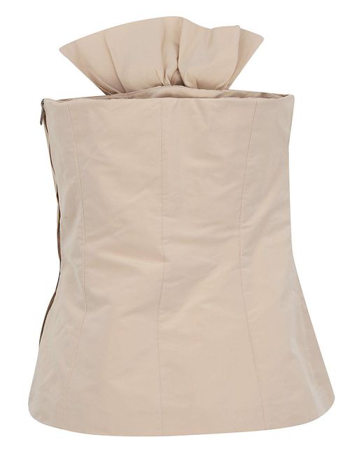 Givenchy Natural Bow Bustier Top