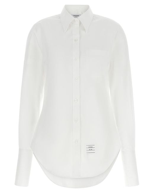 Thom Browne White Button-Down Shirt