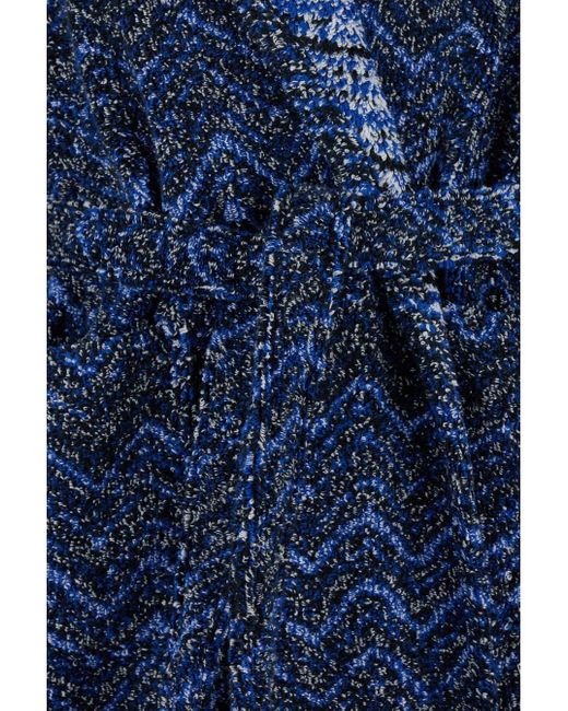 Missoni Blue Azul Bathrobe With Zig Zag Motif