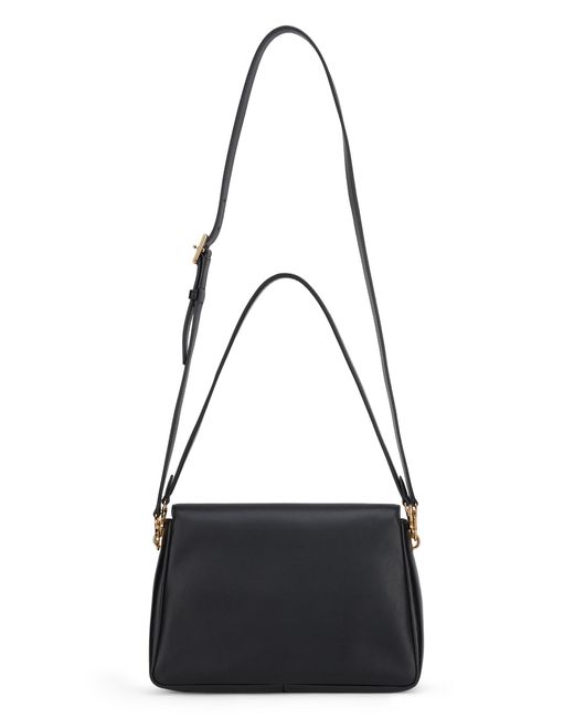 Tory Burch Black Shoulder Bag Charlie Leather Calfskin Handbags