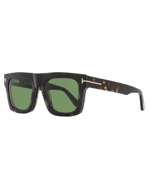Tom Ford Black Square Clip-On Eyeglasses Tf6068-B 052 53Mm Ft6068 Plastic (Acetate) for men