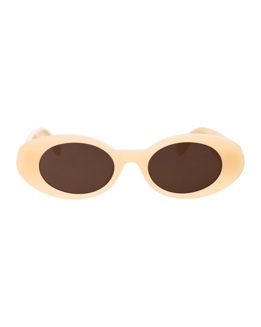 Palm Angels Brown Gilroy Sunglasses