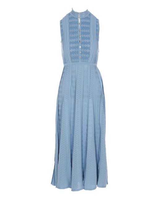 Elisabetta Franchi Dress in Blue | Lyst