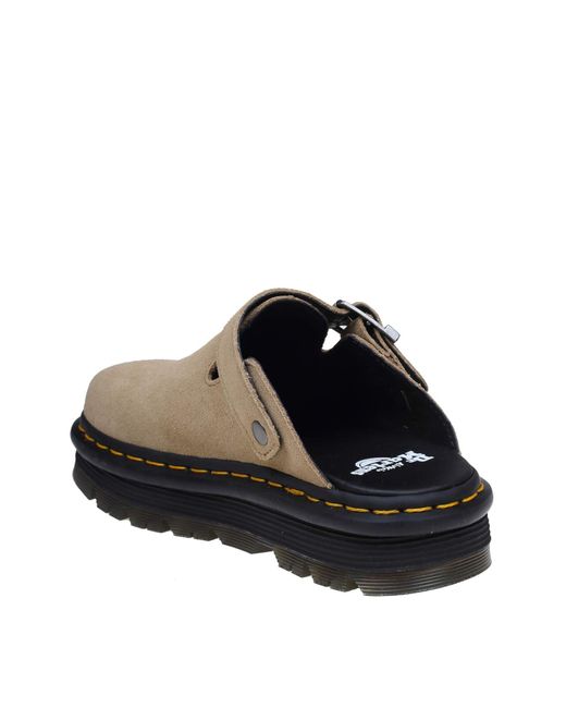Dr. Martens Brown Suede Mules