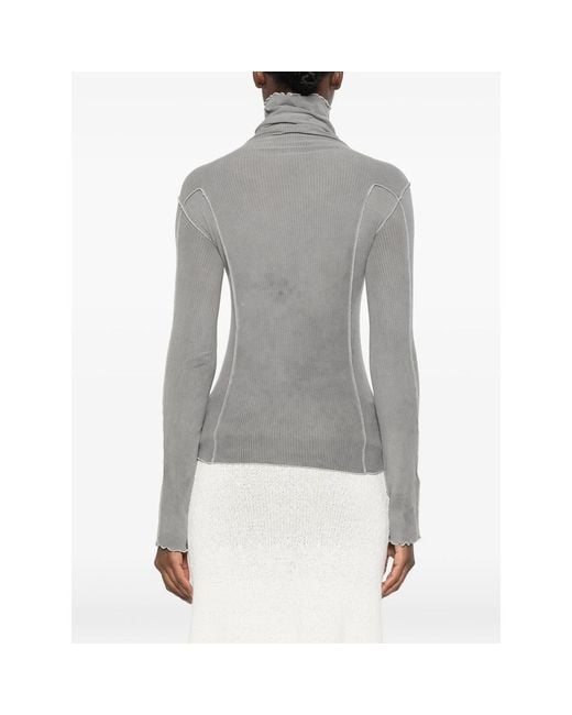 Baserange Gray Sweater Omato Ribbed Cotton Organic T-Shirts & Jerseys