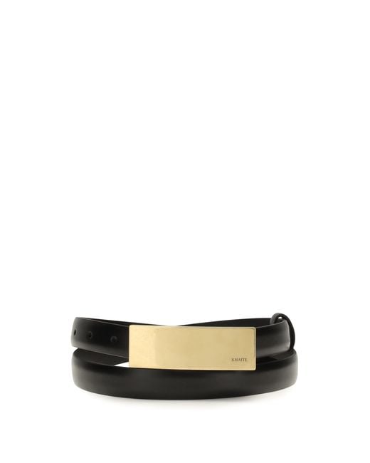 Khaite White Berlin Belt Calf Leather Bos Taurus E Braces