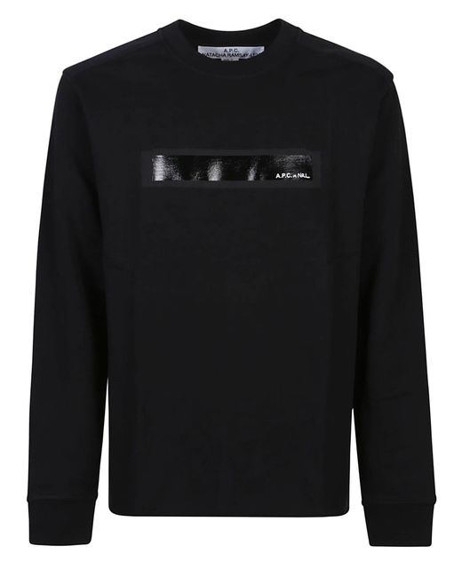 A.P.C. Black Ernestine Sweatshirt for men