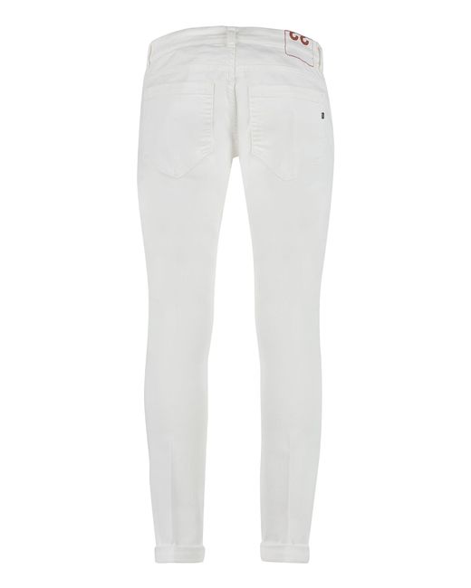 Dondup George Skinny Jeans in White for Men | Lyst