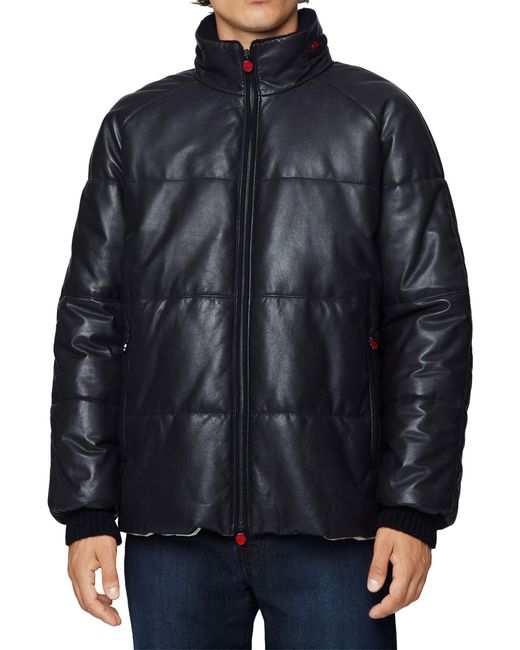 Kiton Black Blouson Lambskin for men