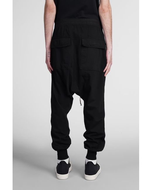 Rick Owens Black Trousers With Pockets for men