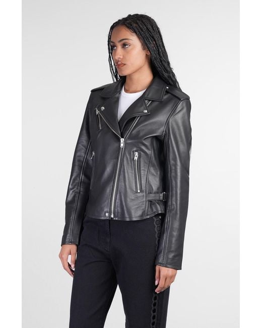 IRO Gray Newhan Biker Biker Jacket