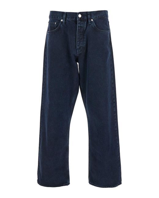 sunflower Blue Jeans With Belt Loops And Logo Patch On The Rear for men