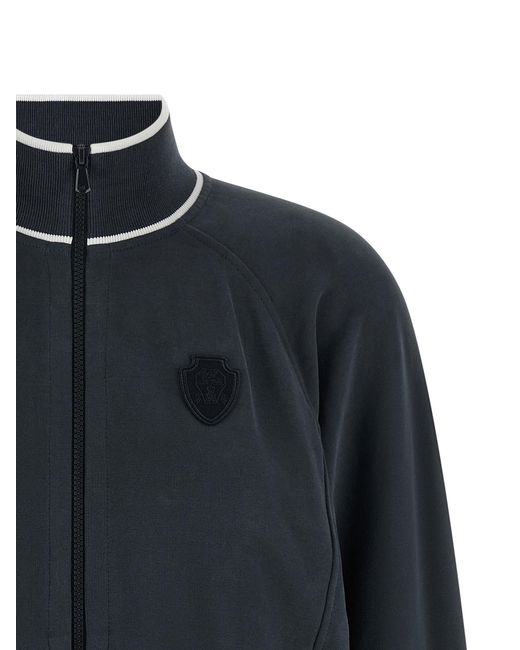 Brunello Cucinelli Black Cotton Sweatshirt Clothing