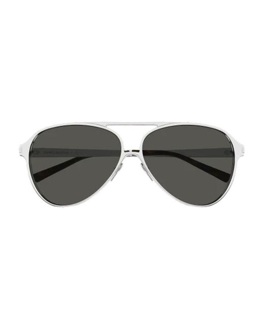 Saint Laurent Brown Sunglasses Aviator Full Rim, Frame And Lens Sl734002
