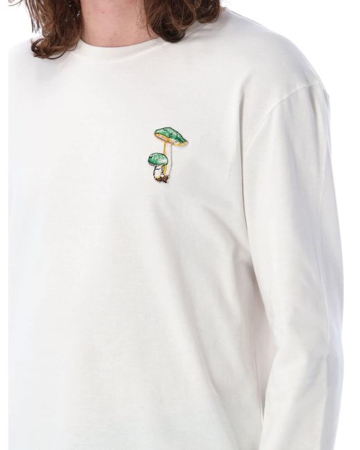Jil Sander White Mushroom Ls T-Shirt for men