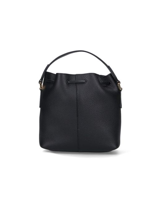 Ferragamo Black "Hug" Mini Bucket Bag
