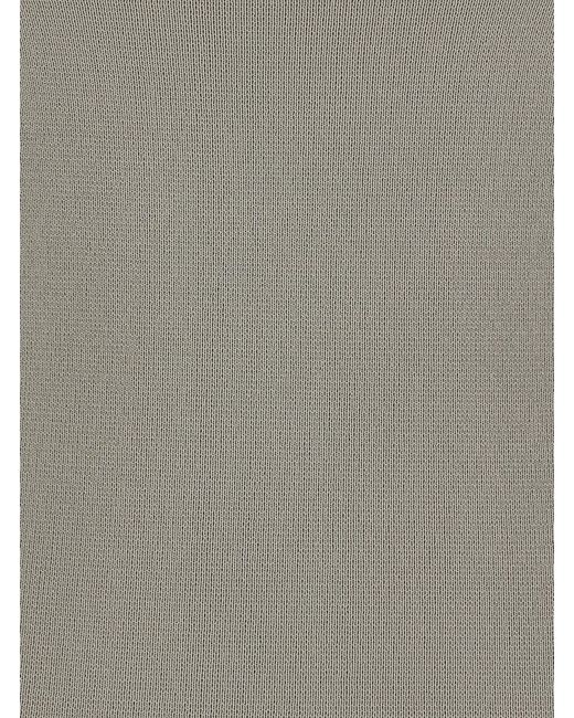 Totême Gray U Neck Tank Top Lightweight Knit
