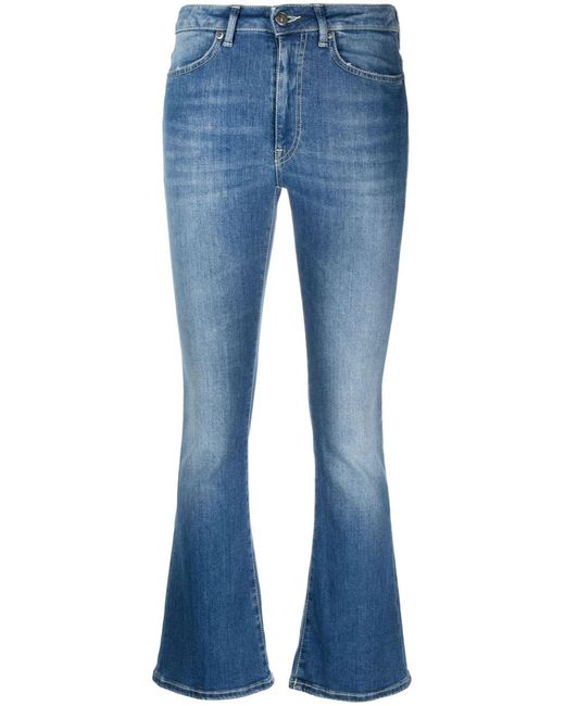 Dondup Indigo Blue Cotton Blend Denim Jeans