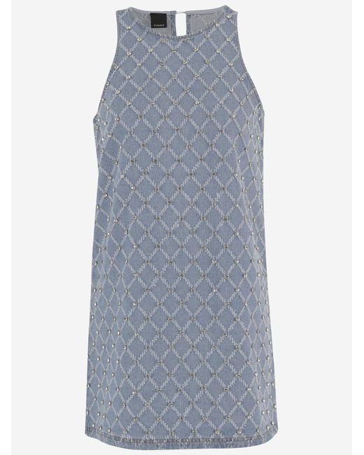 Pinko Blue Cotton Dress