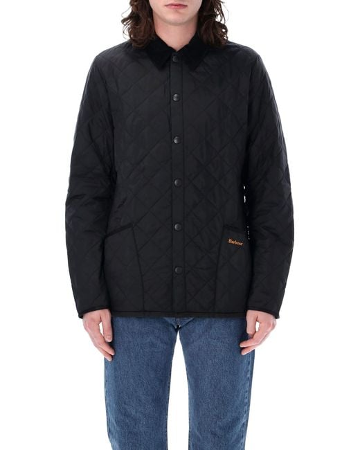 Barbour Black Heritage Liddesdale Quilted Jacket for men