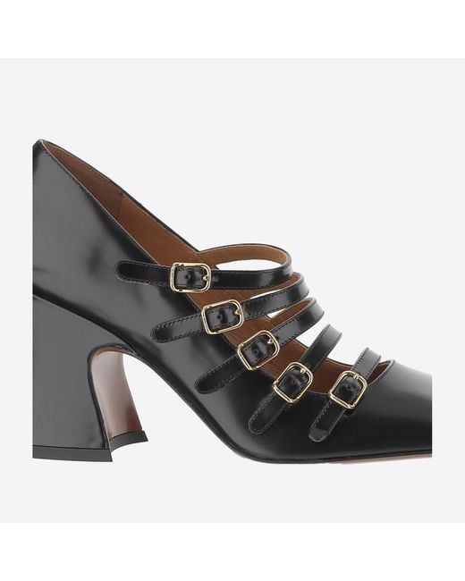 Chloé Brown Janis Shiny Leather Pumps