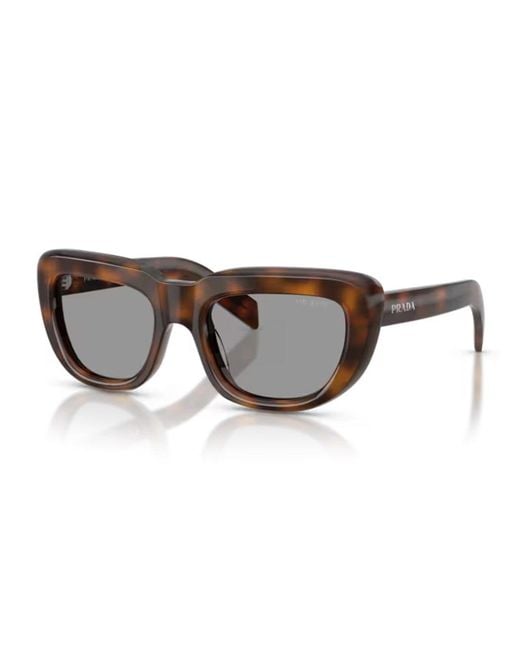Prada Brown Pr D07S Acetato Sunglasses