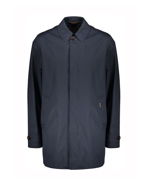 Moorer Blue Techno Fabric Raincoat for men