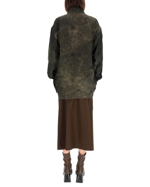Uma Wang Green Tubby Shirt Viscose