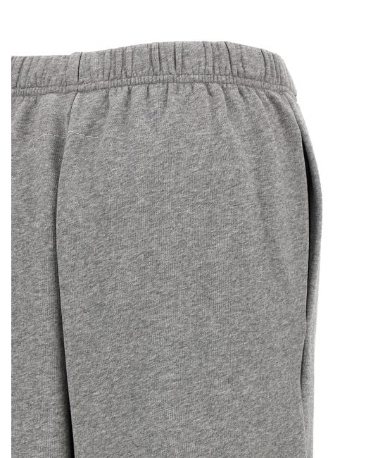 MM6 by Maison Margiela Gray Sweatshirt Joggers Cotton Pant
