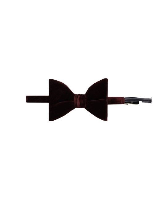 Fendi Black Velvet Bow Tie for men