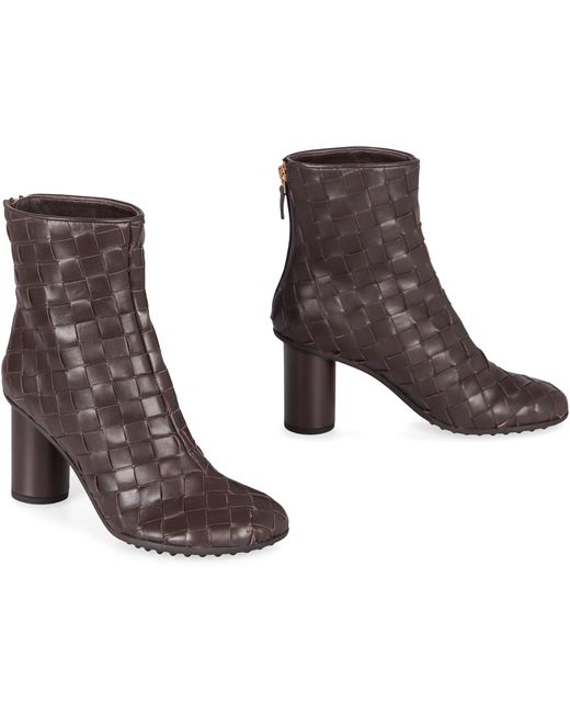 Bottega Veneta Brown Ankle Boots Atomic Leather Lamb