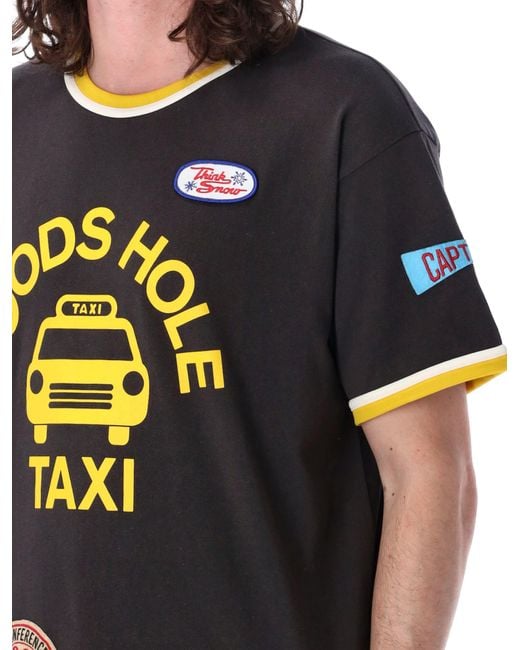 Bode Black Discount Taxi T-Shirt for men